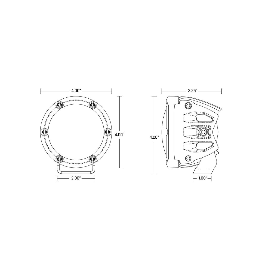 360-Series PRO 4 Inch Spot RGBW Pair - Image 2