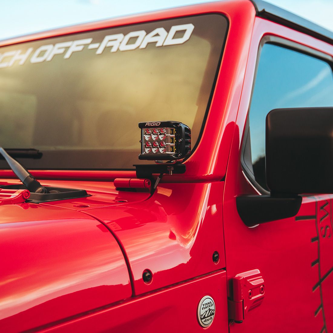 Jeep Wrangler JL 18 A-Pillar Mounts for Pairs of D-Series, D-SS, SR-M, Ignite - Image 5