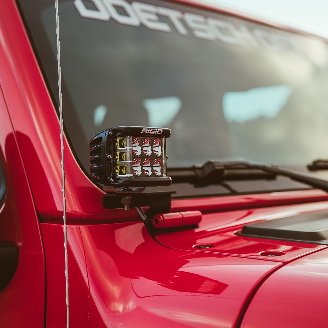 Jeep Wrangler JL 18 A-Pillar Mounts for Pairs of D-Series, D-SS, SR-M, Ignite - Image 4