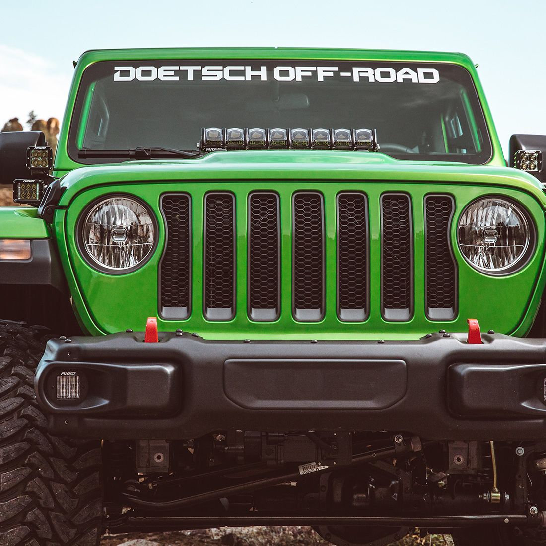 Jeep Wrangler JL 18 Adapt Hood Mounts for Adapt 20 Inch - Image 5