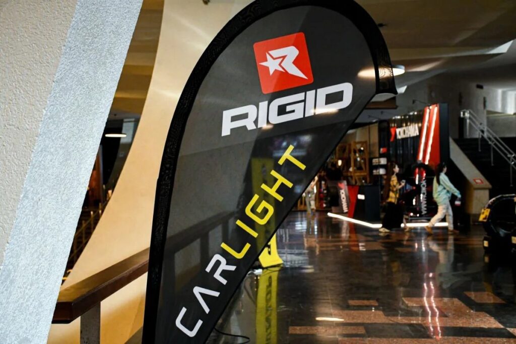 RIGID flag at the CARLIGHT stand