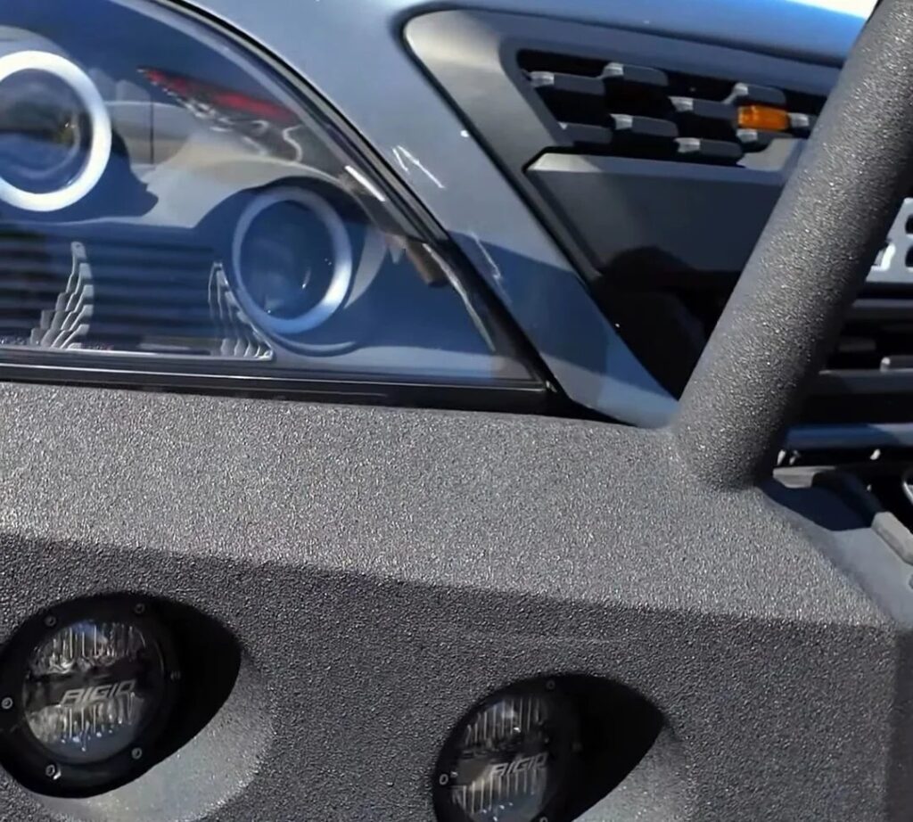 Off-road bumper with fog lights at Tuning Show 2026